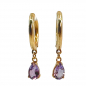 Preview: Bernardes Ohrringe, Amethyst, gold